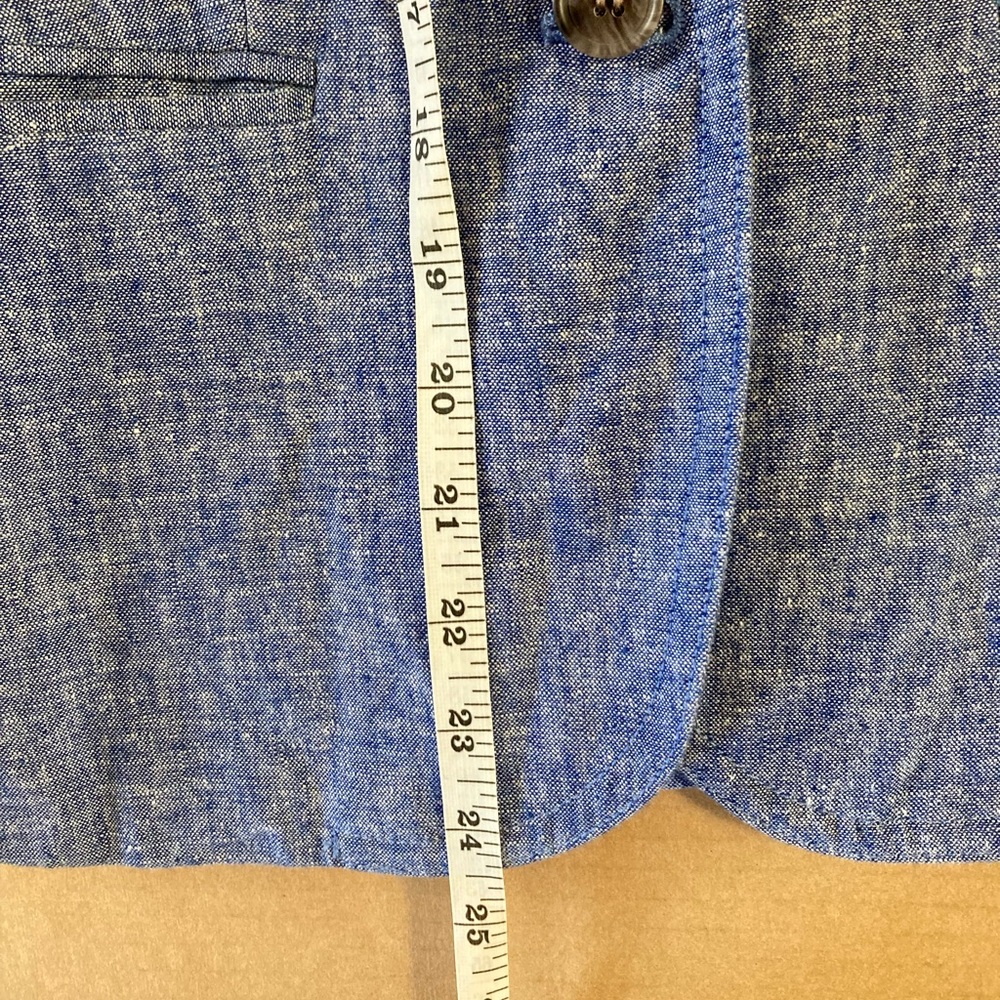 J Crew Chambray Linen Blazer size 00 - Picture 10 of 11